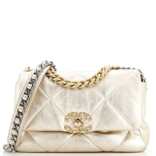 CHANEL 19 Flap Bag Quilted Leather Medium
