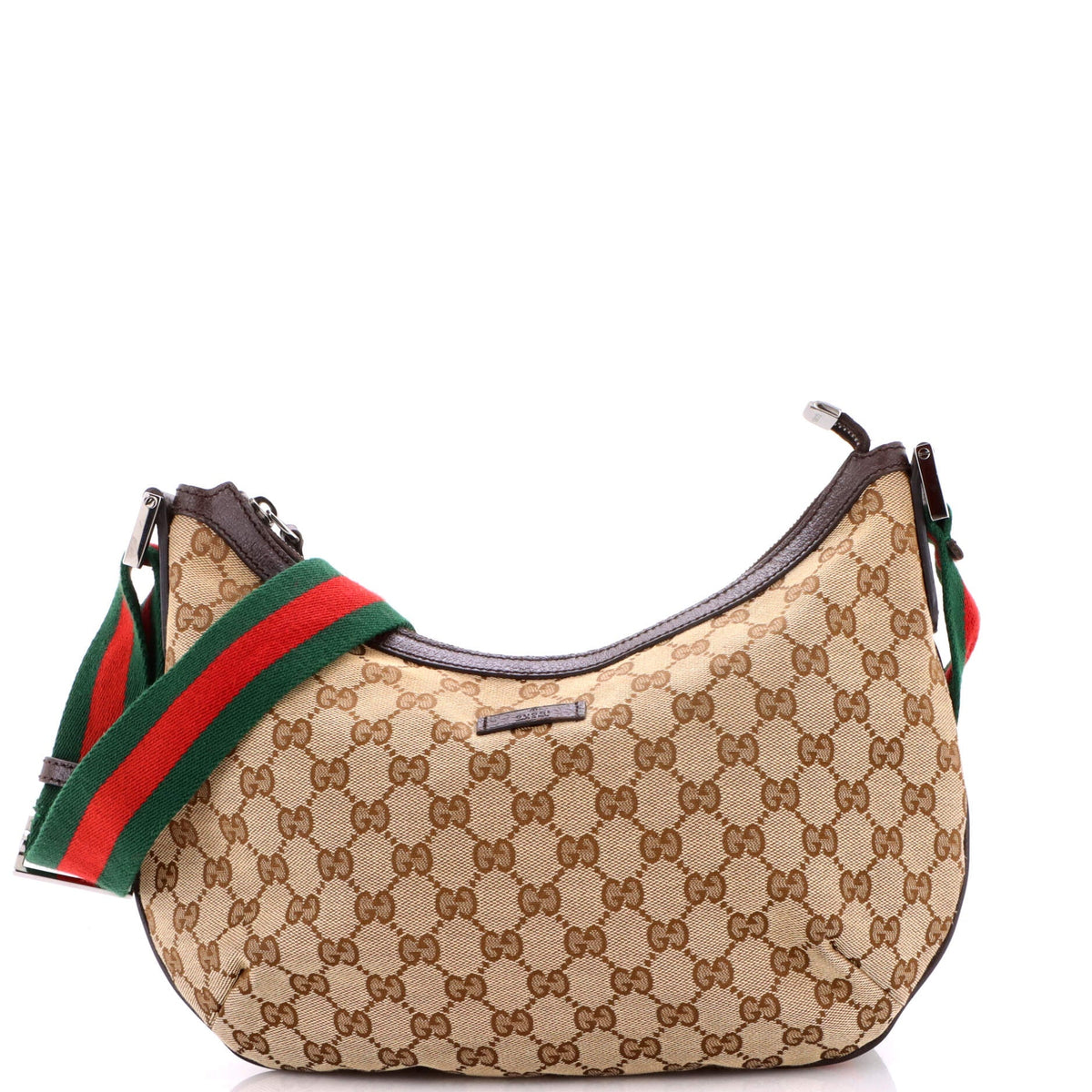Gucci GUCCI Half  Moon Crossbody GG Canvas Medium