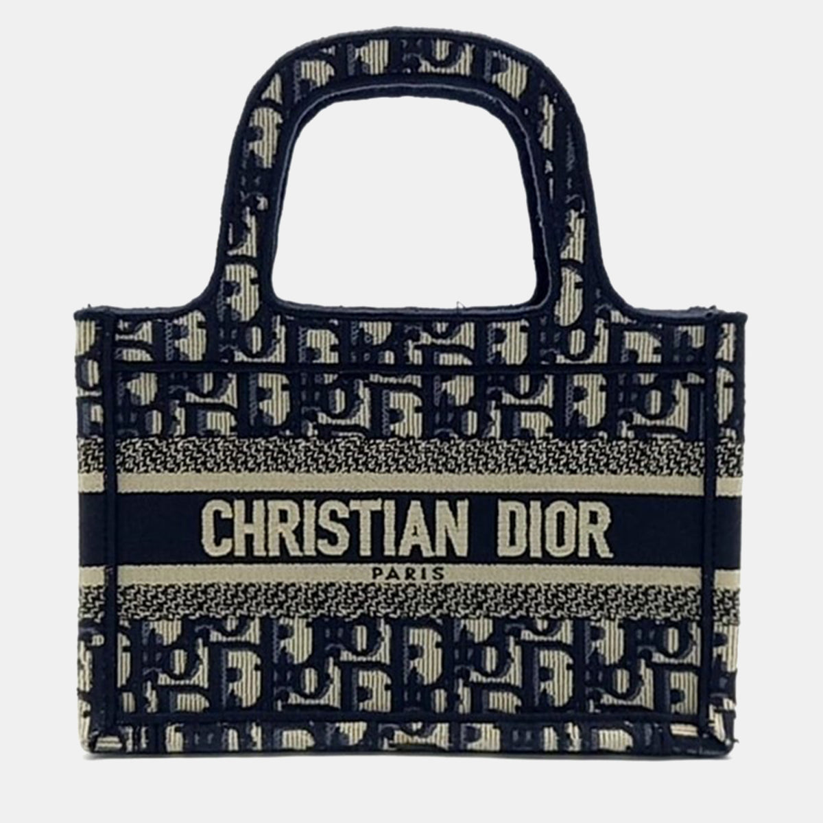 Dior Christian Oblique Book Tote Mini Tote Bag