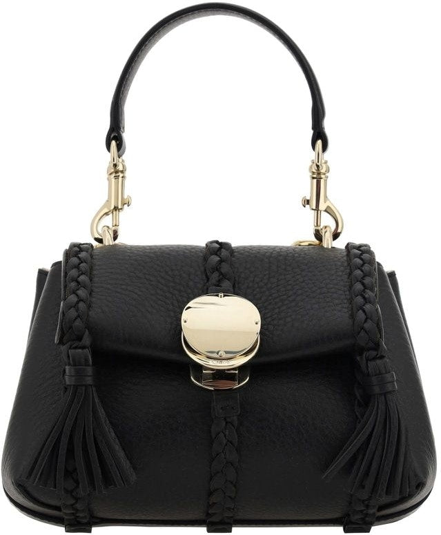 Chloé Women's Penelope Mini Soft Shoulder Bag in Black | CHC23AS575K15