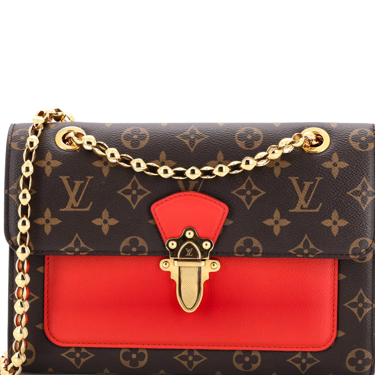 Louis Vuitton Victoire Handbag Monogram Canvas and Leather