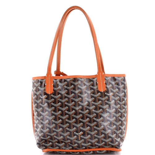 GOYARD Anjou Reversible Tote Coated Canvas Mini