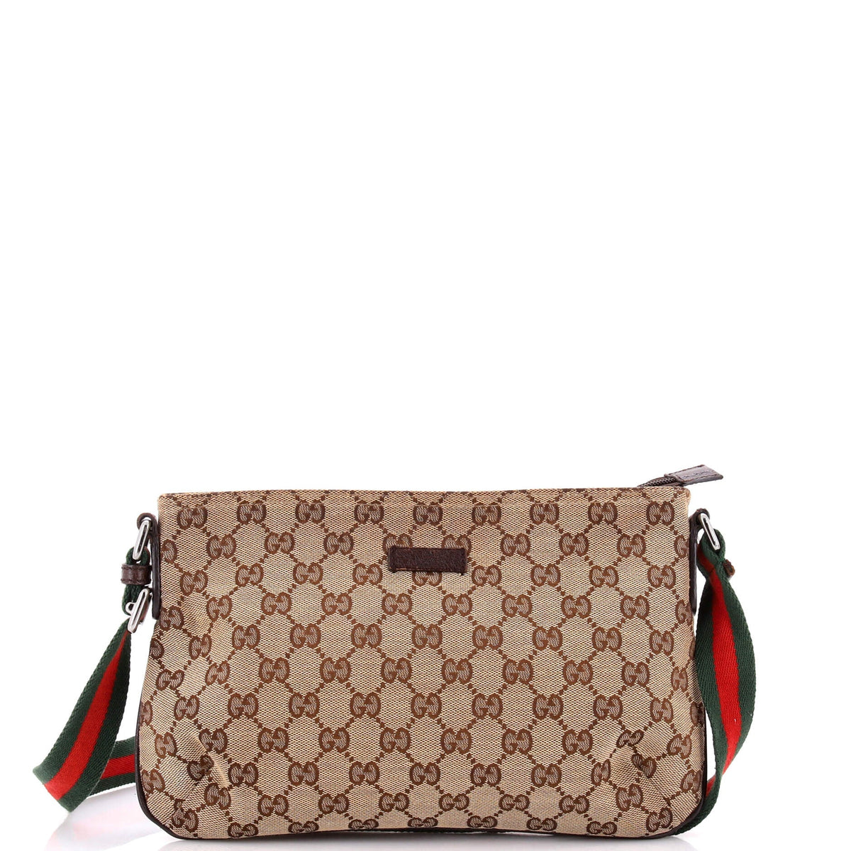 Gucci GUCCI Web Strap Messenger Bag GG Canvas Small
