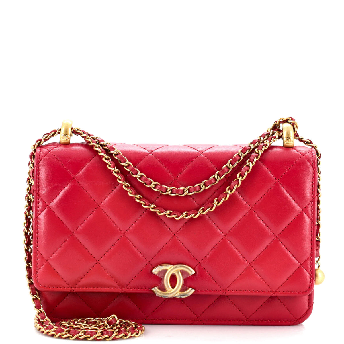 Chanel CHANEL Perfect Fit Wallet on Chain Quilted Calfskin