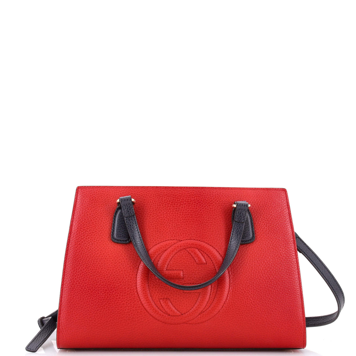 Gucci GUCCI Soho Convertible Top Handle Satchel Leather Medium