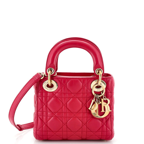 Lady Dior Bag Cannage Quilt Lambskin Mini
