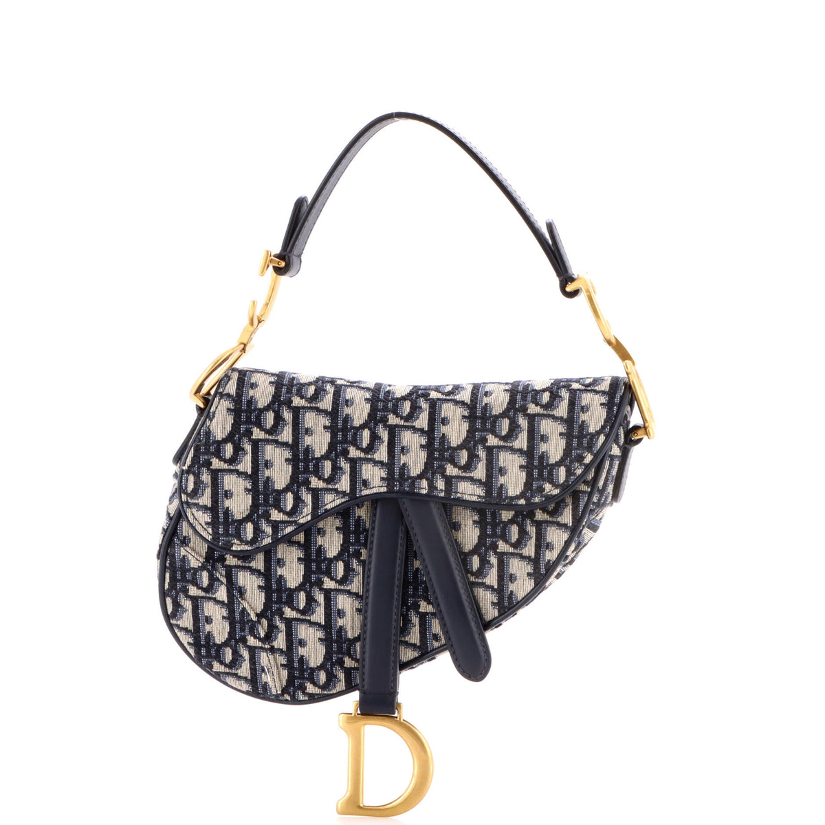 Christian Dior Saddle Handbag Oblique Canvas Mini