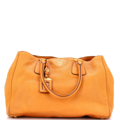 PRADA Convertible Shopper Tote Vitello Daino Large