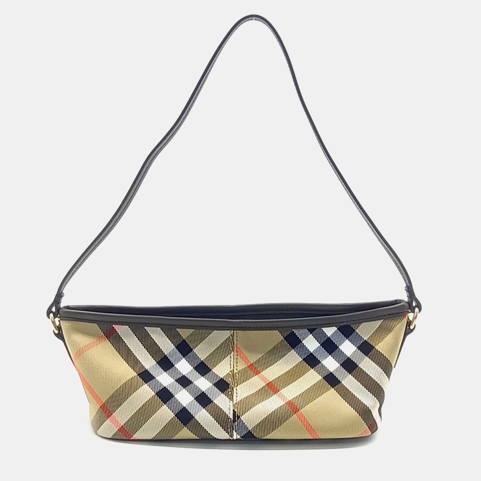 Burberry Simple Baguette Shoulder Bag