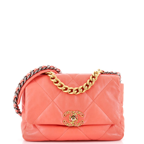 CHANEL 19 Flap Bag Quilted Leather Medium