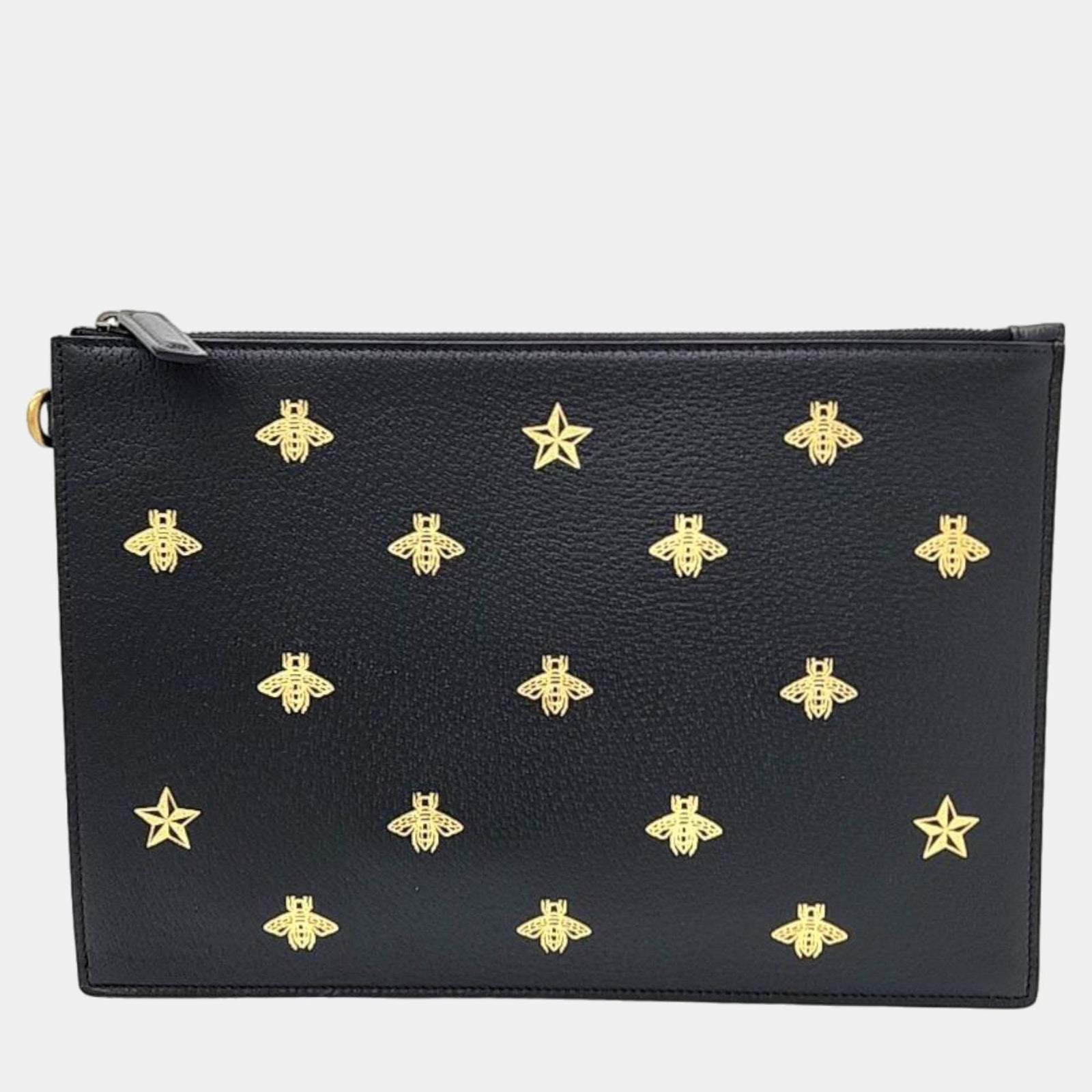 Gucci Black Leather Clutch (495066)