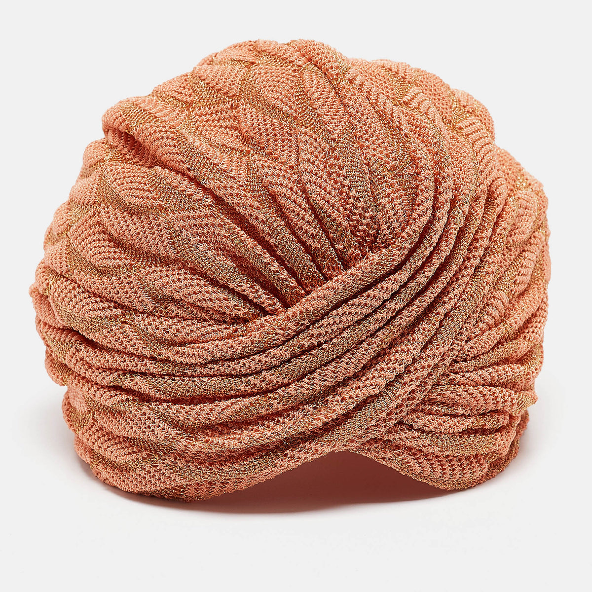 Missoni Mare Missoni Light Orange Lurex Knit Turban