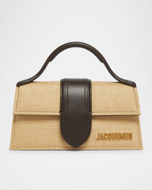 Le Bambino Woven Top-Handle Bag
