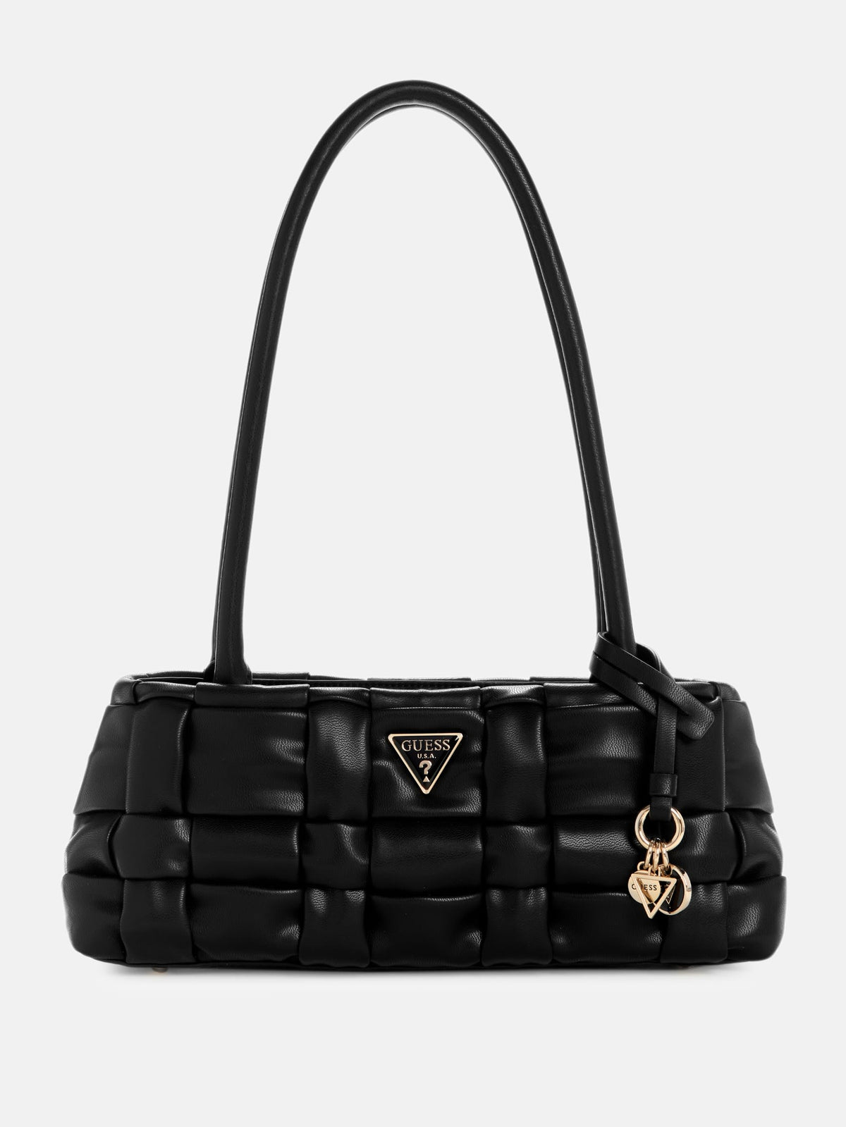 Guess Marion Woven Shoulder Satchel