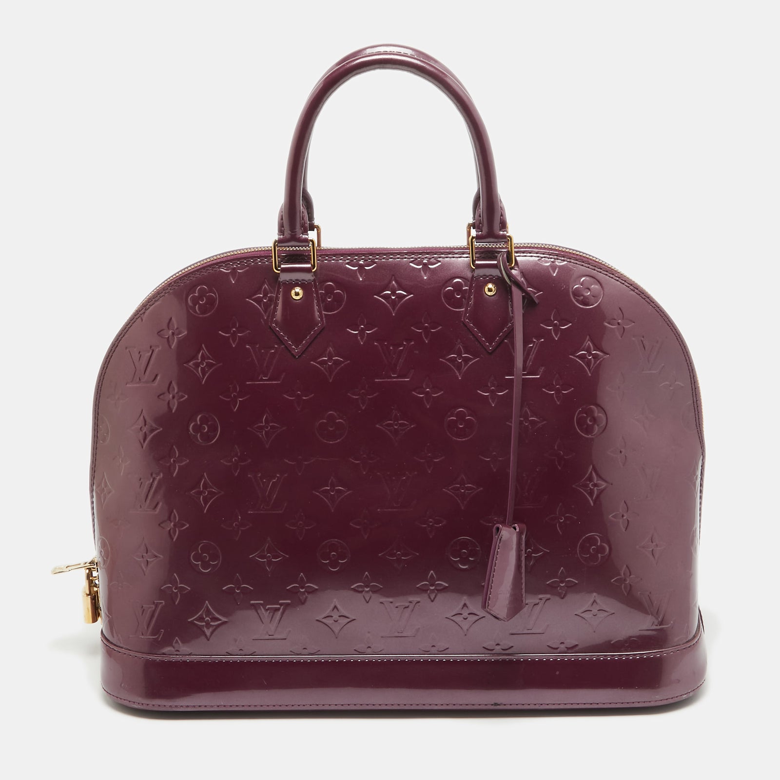 Louis Vuitton Sac Violette Monogram Vernis Alma GM