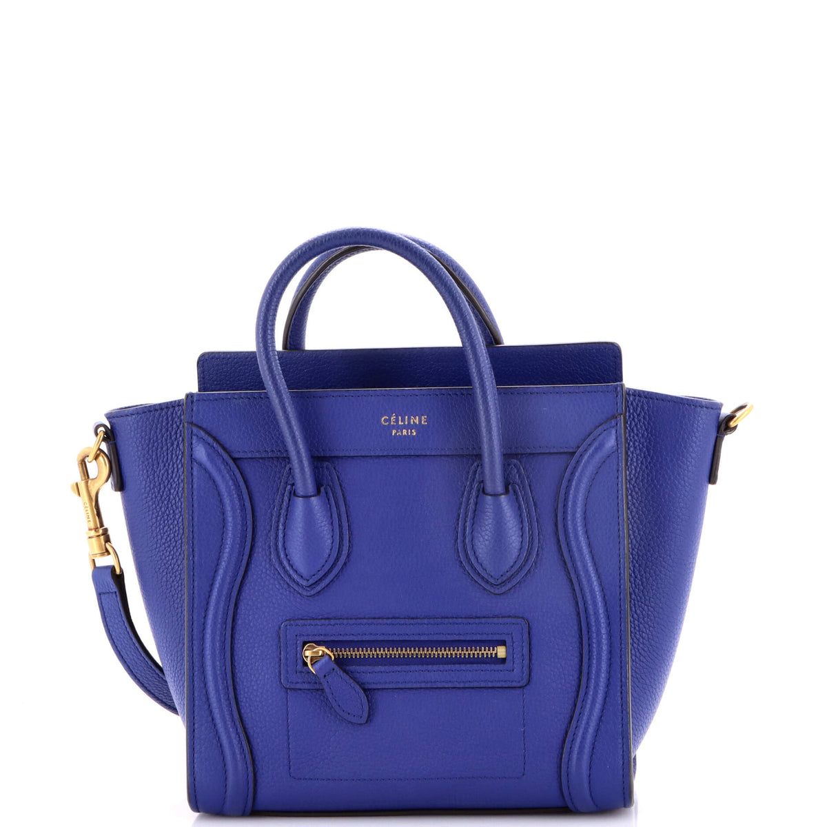 Celine CELINE Luggage Bag Grainy Leather Nano