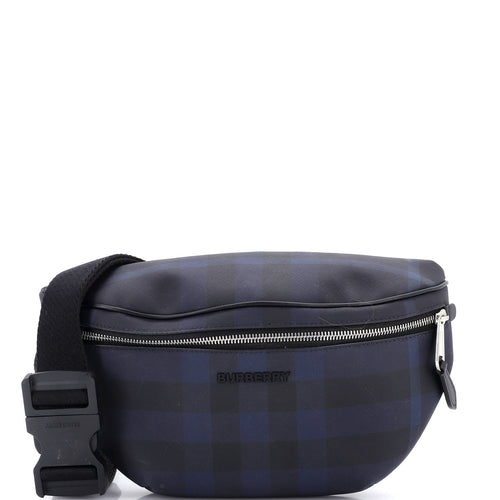 Cason Bum Bag Check E-Canvas Medium