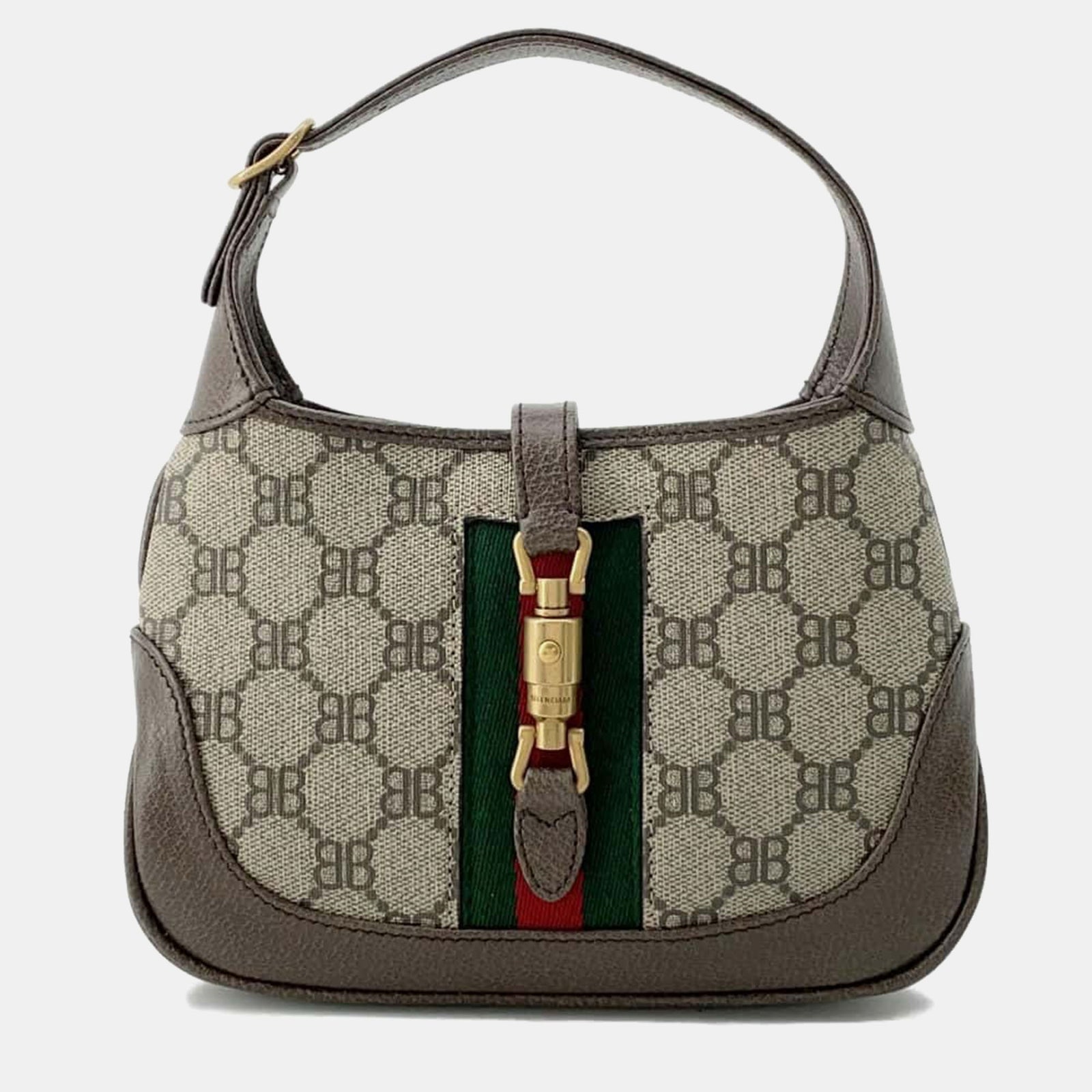 Gucci X Balenciaga BB Canvas Mini The Hacker Project Jackie Shoulder Bag