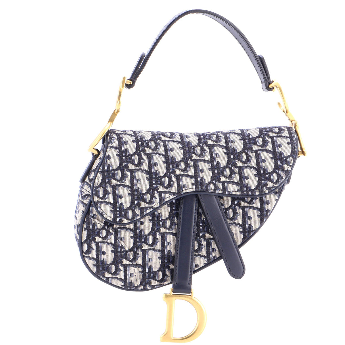 Christian Dior Saddle Handbag Oblique Canvas Mini