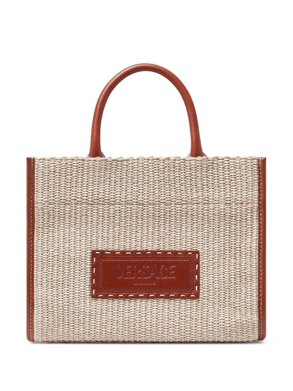 Versace Women's Athena Small Tote Bag in Natural | 10115641A11503