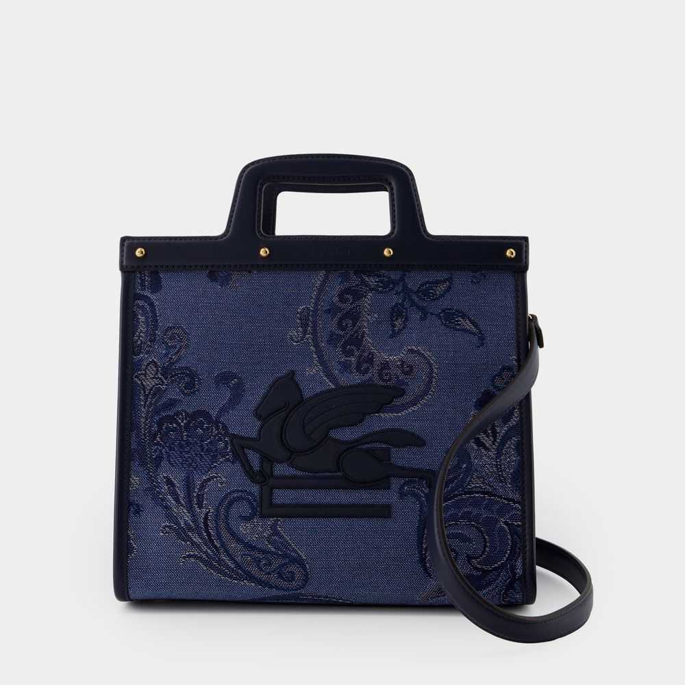Etro Women's Love Trotter Shopper Bag in Blue | WP1D0015AQ038S9883