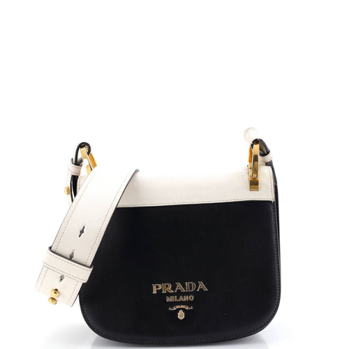PRADA Pionniere Saddle Crossbody Bag City Calfskin Small