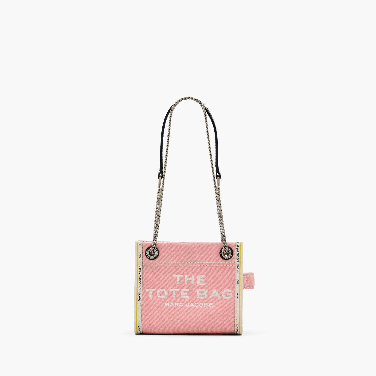 Marc Jacobs The Denim Chain Crossbody Tote Bag in Ribbon Pink