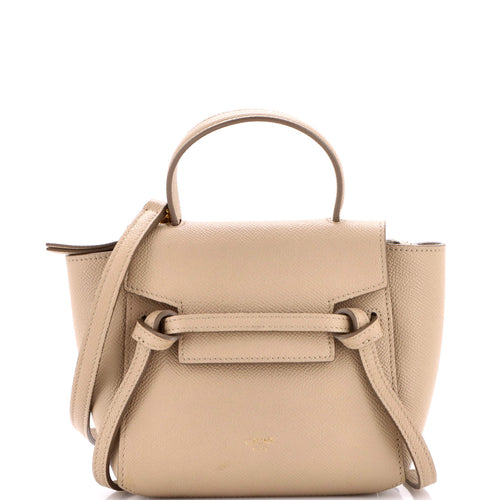 CELINE Belt Bag Textured Leather Pico