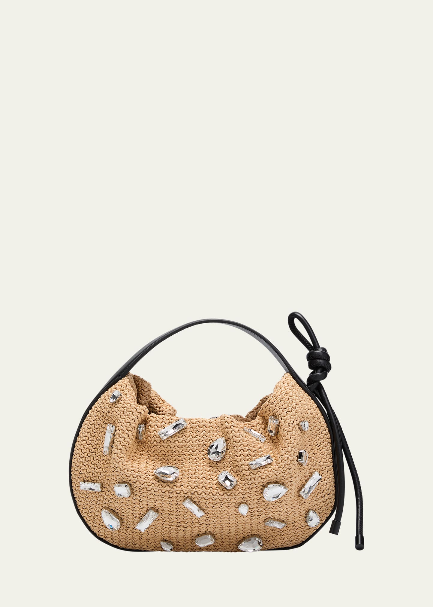 3.1 Phillip Lim Origami Mini Embellished Raffia Top-Handle Bag