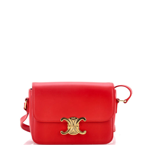 CELINE Triomphe Shoulder Bag Smooth Calfskin Teen