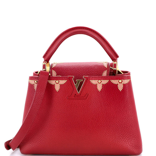 Capucines Bag Leather with Embellished Detail BB