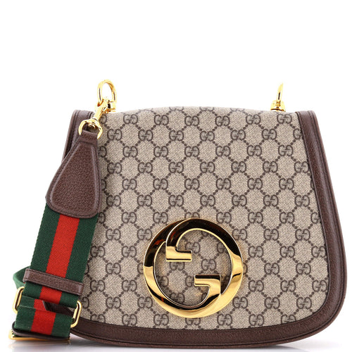 GUCCI Blondie NM Top Handle Bag GG Coated Canvas Medium