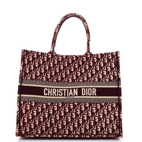 Book Tote Oblique Canvas Large