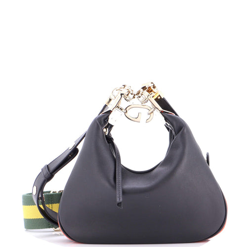 GUCCI Attache Shoulder Bag Leather Small