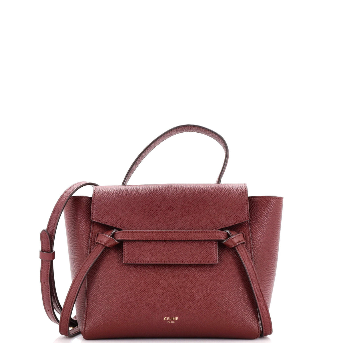 Celine CELINE Belt Bag Textured Leather Nano