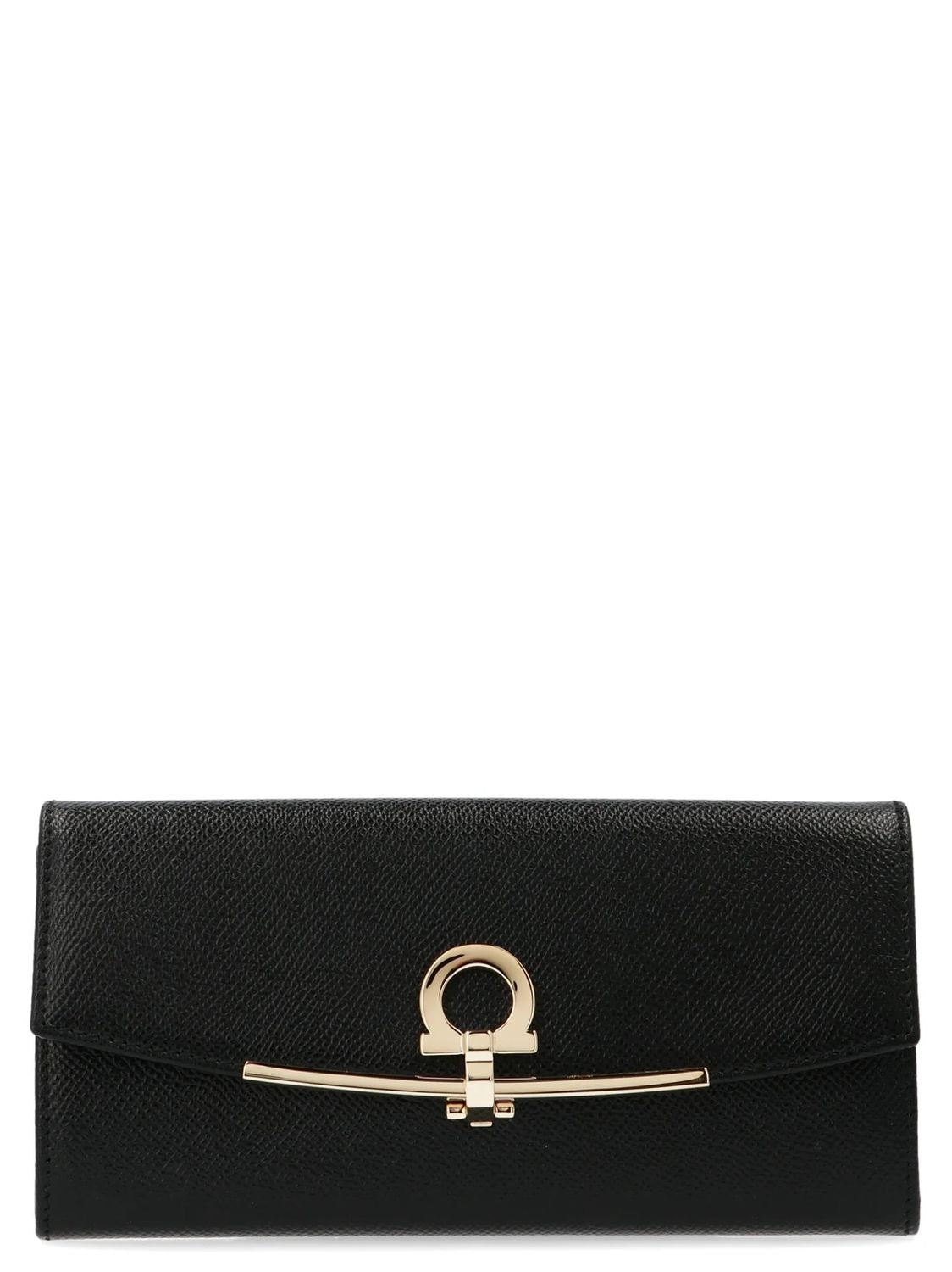Ferragamo Women's Zip Wallet Purse in Black | Size UNICA | 22D1500683312