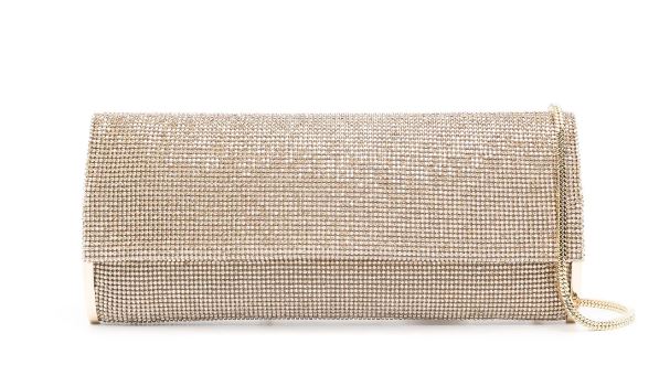 Benedetta Bruzziches Women's Gold-Tone Crystal Embellished Bag in Goldtone | Size UNI | KATE Color FW24082060