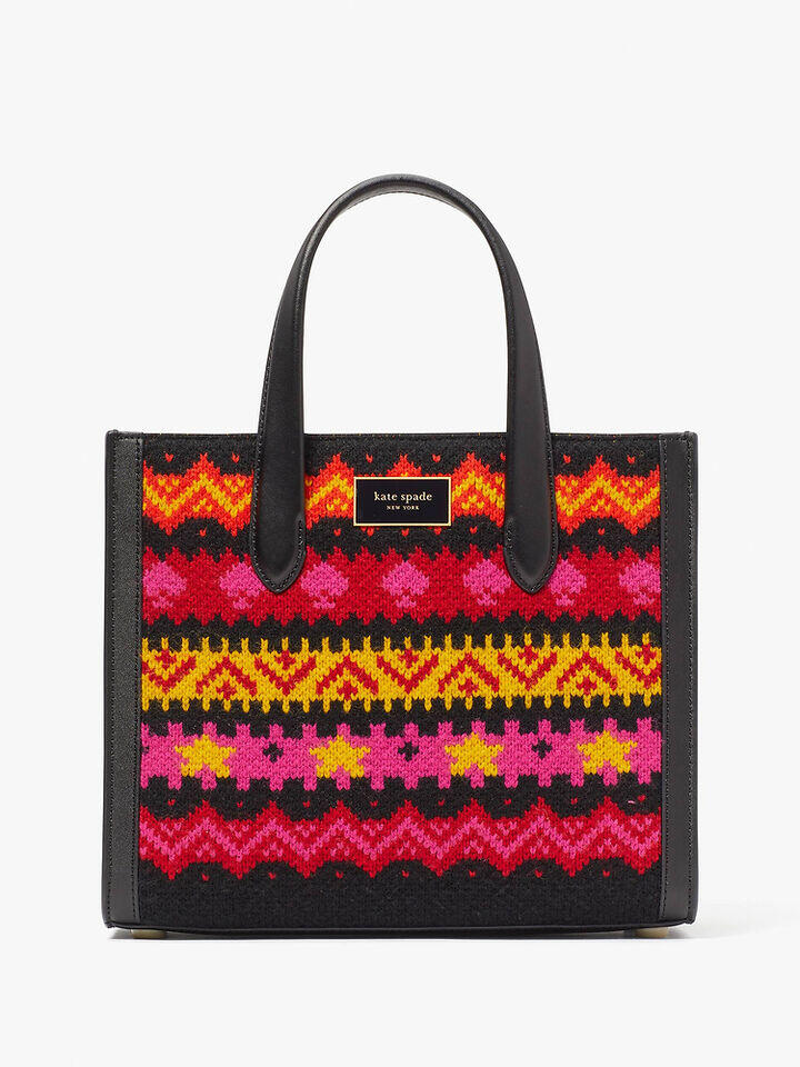 Kate Spade Au Manhattan Carnival Fair Isle Small Tote