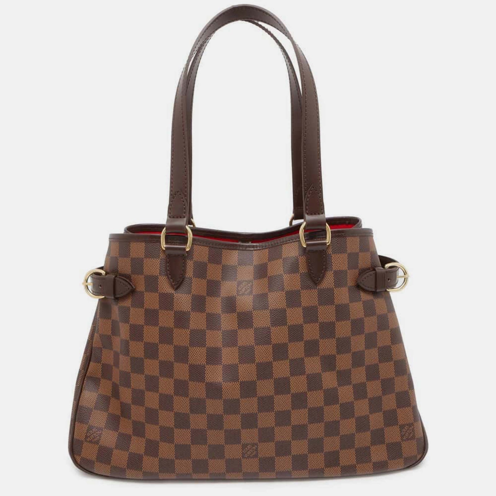 Louis Vuitton Rote Damier Ebene Canvas Batignolles Horizontaltasche