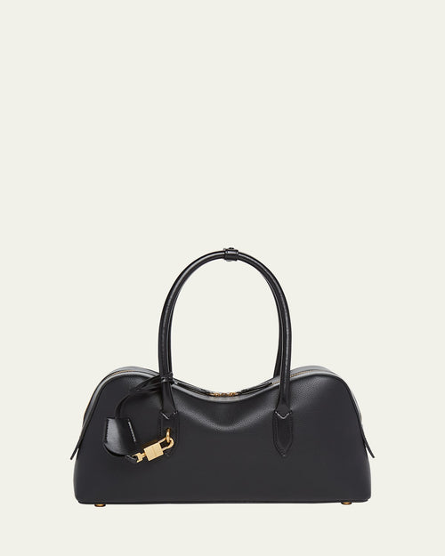 Ryder Large Shoulder Bag in Embossed Grainy Eco Mat