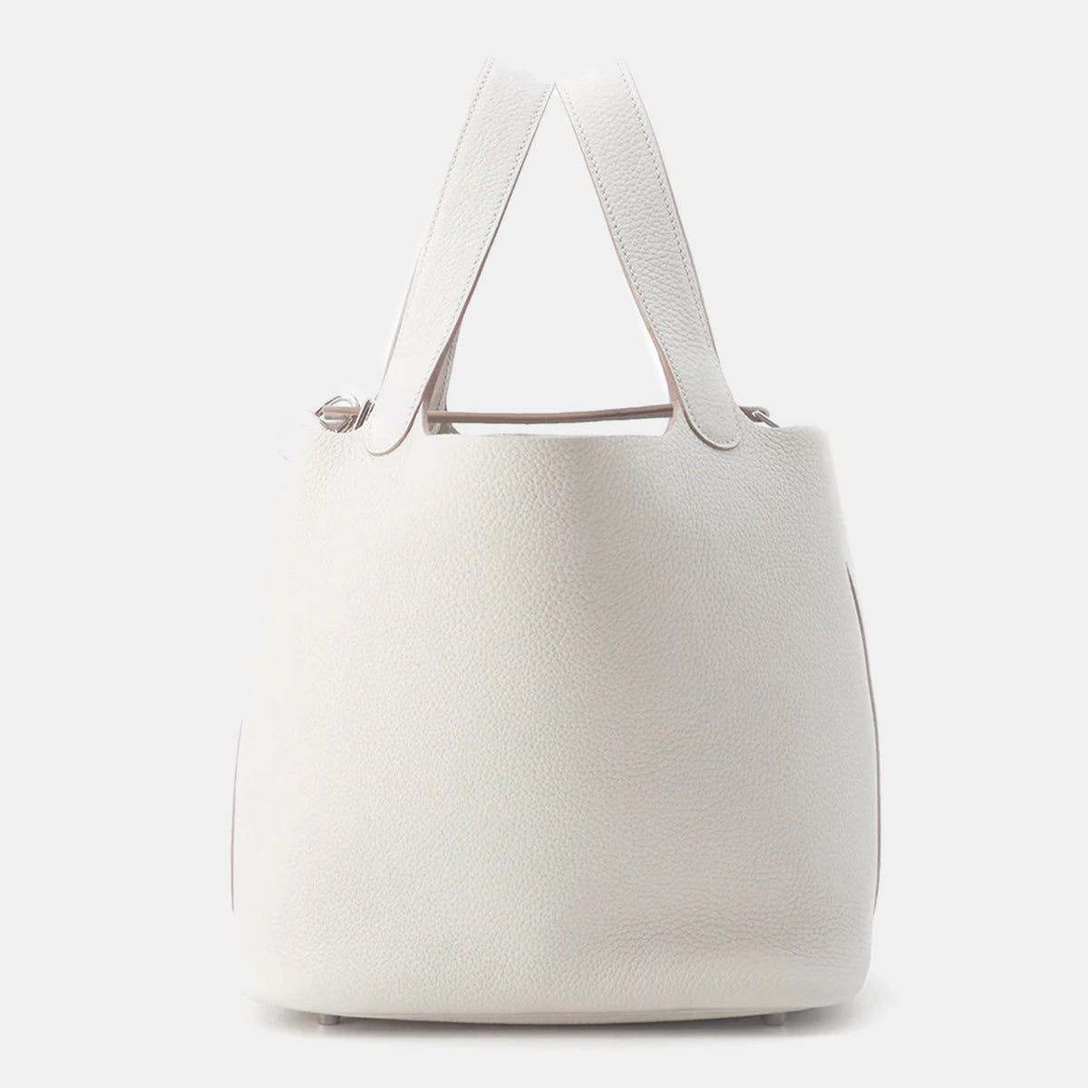 Hermès Pearl Grey Taurillon Clemence Picotin Lock bag Size MM