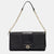 Black Monogram Canvas and Leather Flap Chain Bag