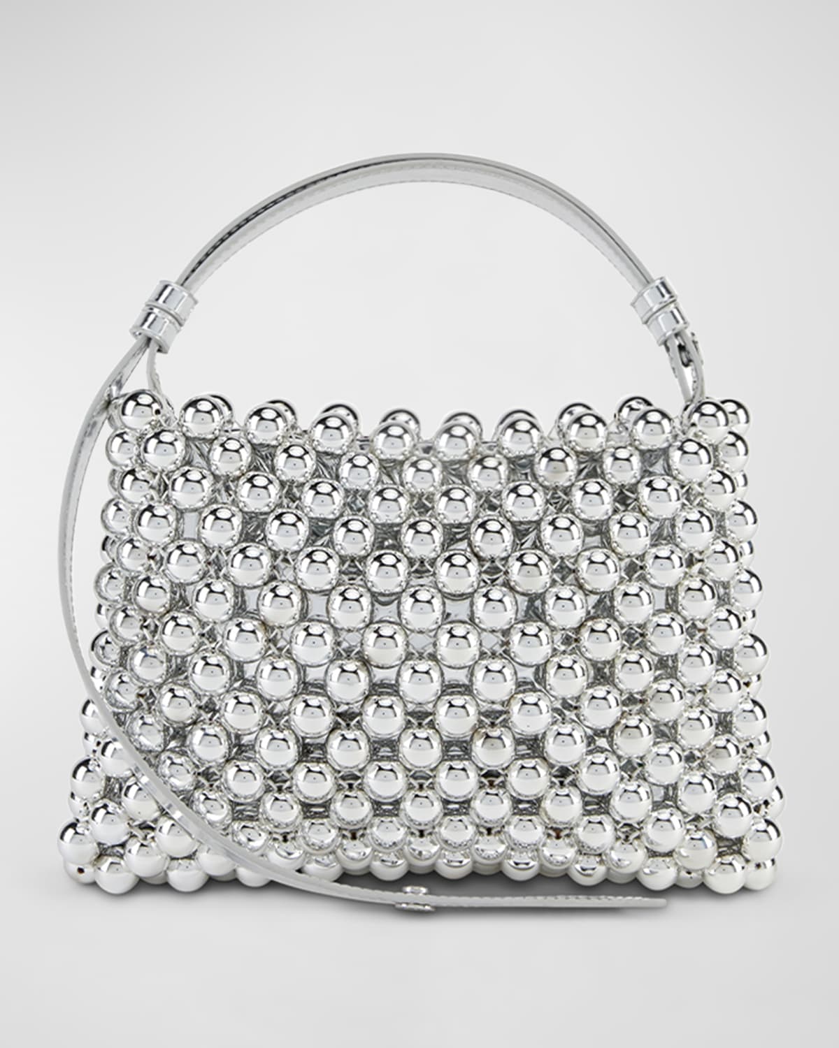 Simon Miller Puffin Mini Metallic Beaded Shoulder Bag