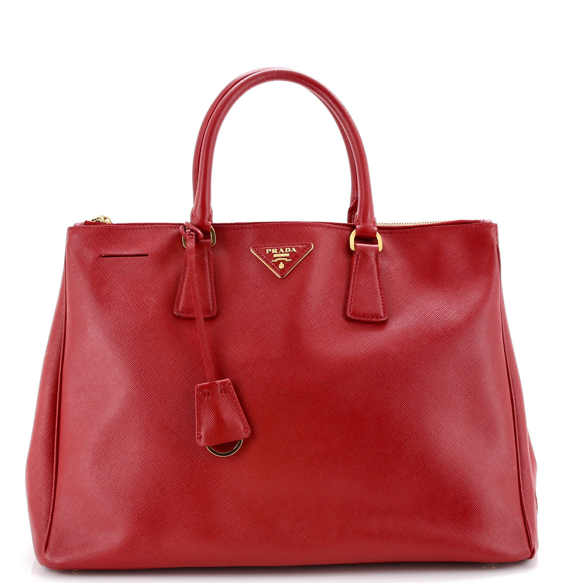 Prada PRADA Double Zip Lux Tote Saffiano Leather Large