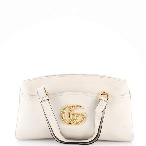 GUCCI Arli Top Handle Bag Leather Large