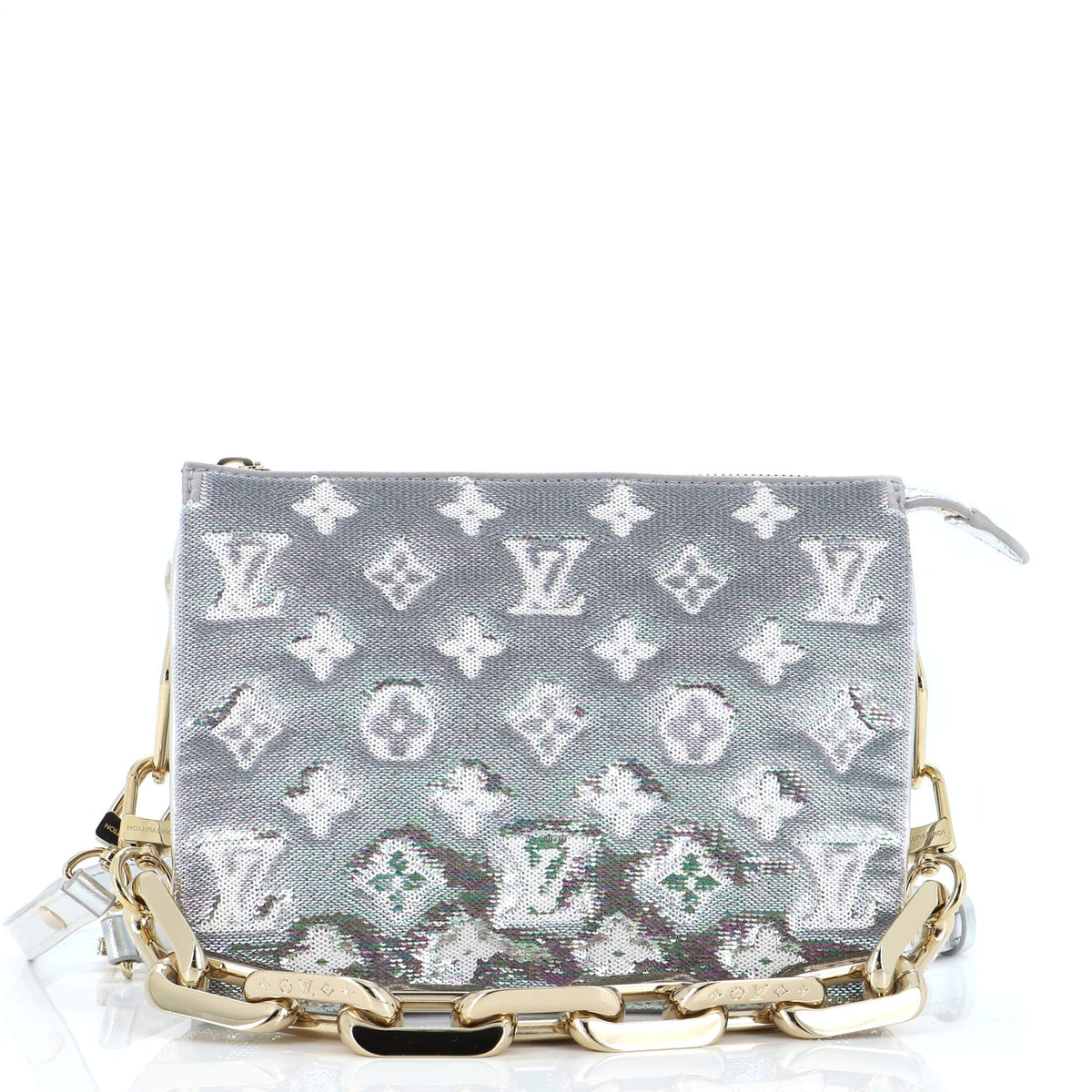 Louis Vuitton Coussin Bag Monogram Sequins and Embossed Lambskin BB