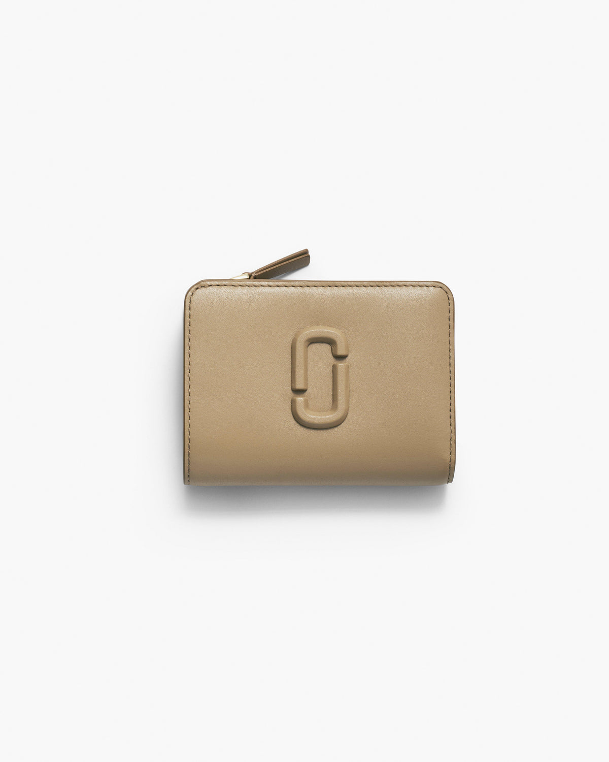 Marc Jacobs Marc Jacobs The Covered J Marc Mini Compact Wallet in Camel