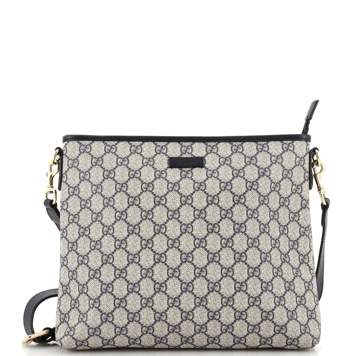 Gucci GUCCI Zip Top Messenger Bag GG Coated Canvas Medium