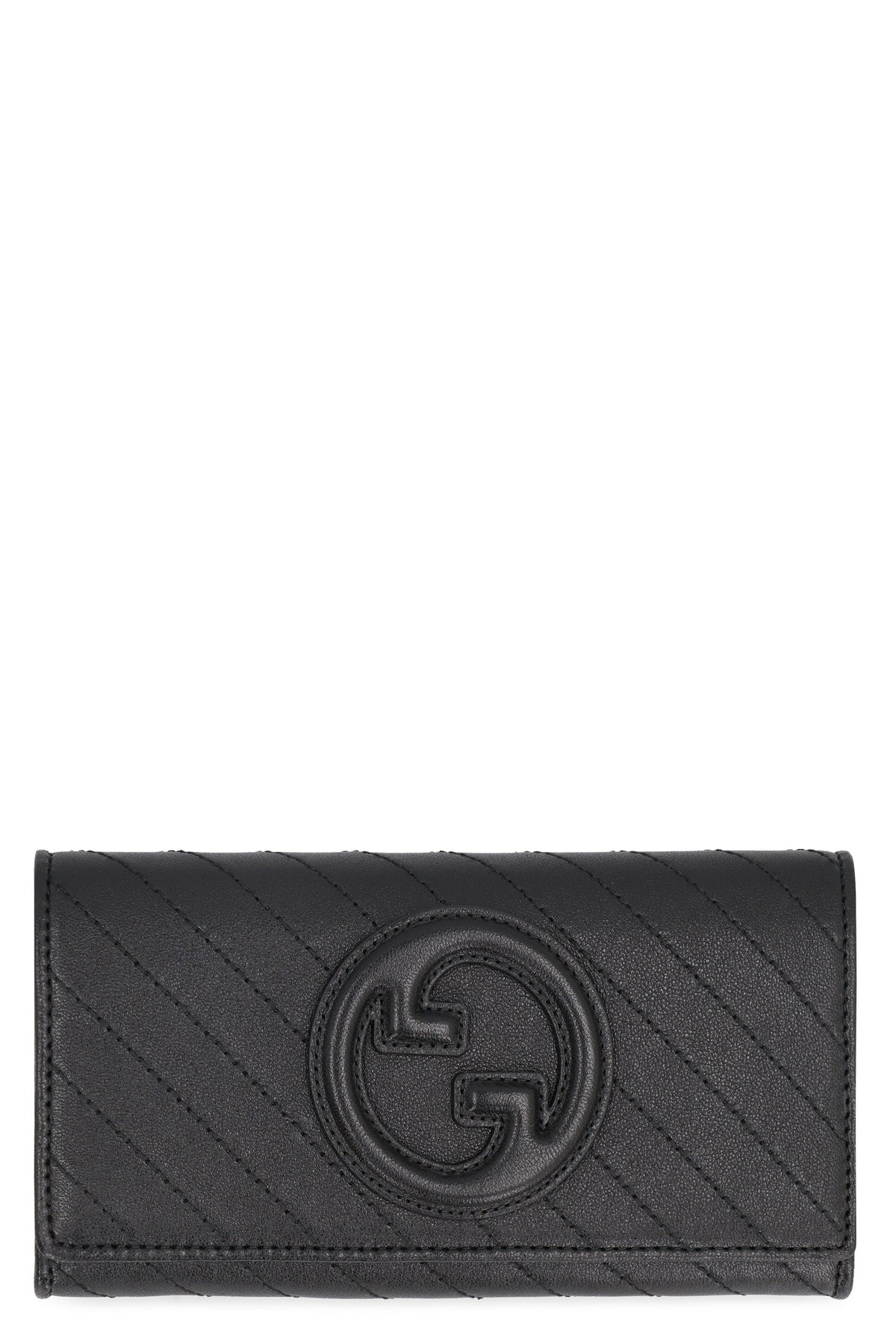 Gucci Women's Blondie Continental Wallet In Leather in Black | 760302AACP7 Color 1000