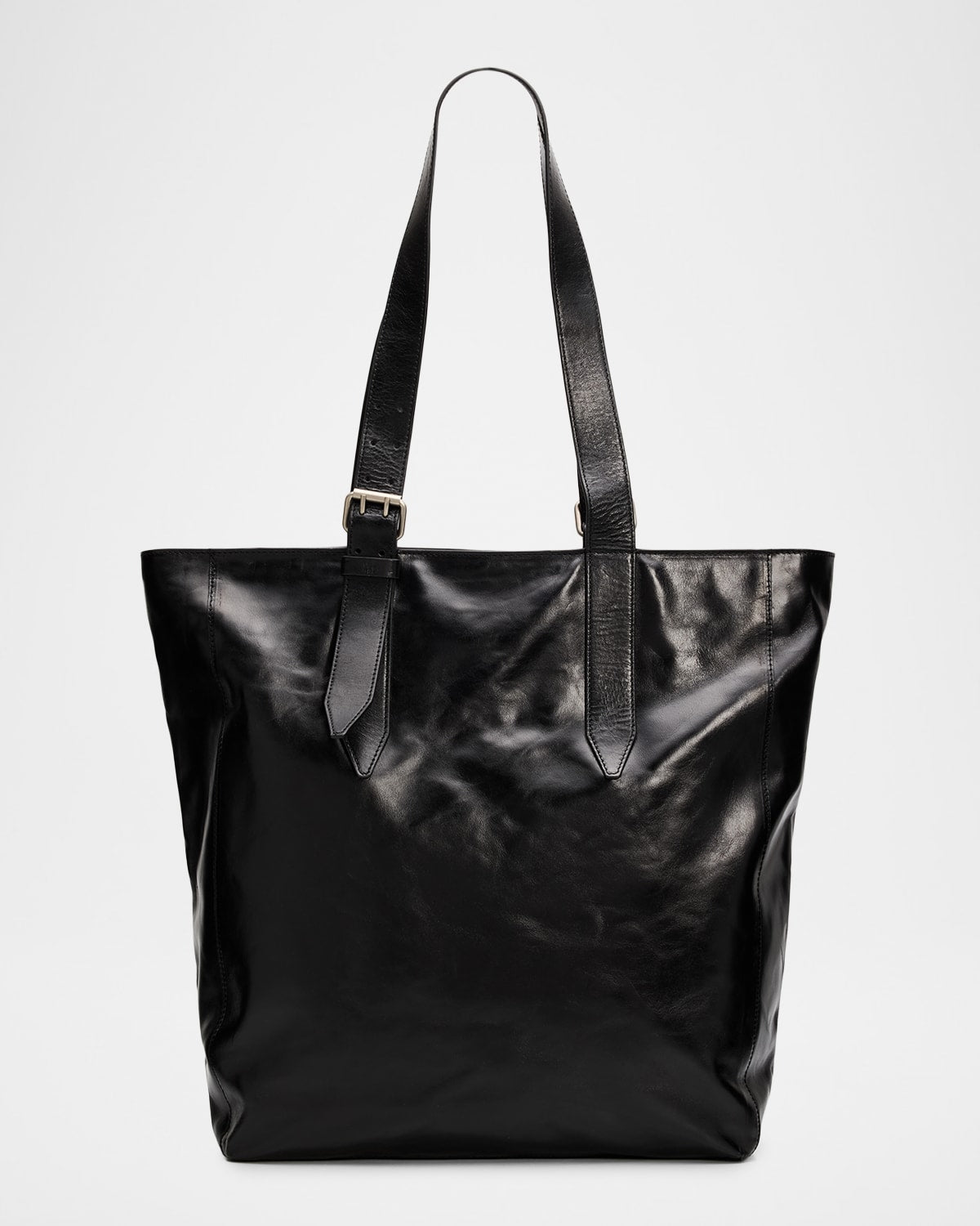 Dries Van Noten Men & apos;s Leather Messenger Bag with Shoulder Strap